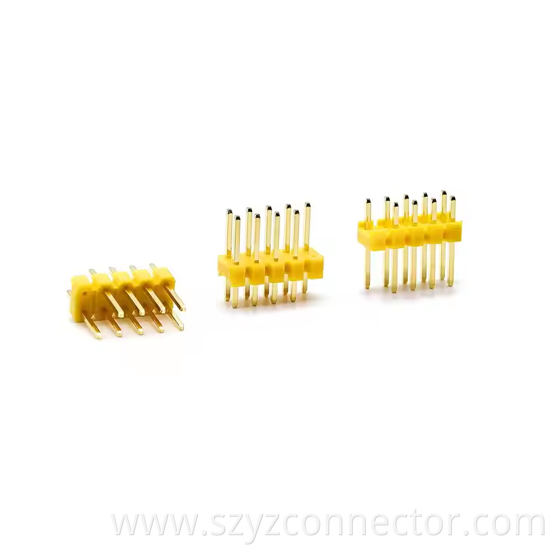 2.0mm Pitch Pin Header Dual Row Straight SQ0.5mm H2.0mm 21P-240P Yellow (2)
